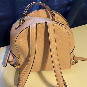 Kate Spade light pink/cream leather mini backpack